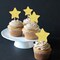 30 PCS Star Cupcake Toppers Glitter Assembled Twinkle Star Cupcake Picks Wedding Engagement Bridal Shower Birthday Party Cake Decorations Supplies Mixed Size Gold